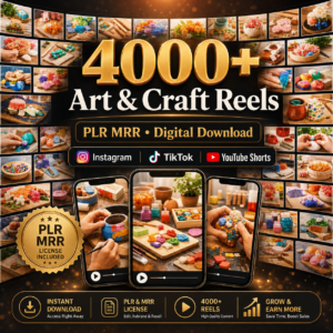 4000+ DIY Art & Craft Reels PLR MRR